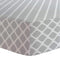 Kushies Changing Pad Cover for 1" Pad, 100% Breathable Cotton, Grey Lattice, Made in Canada