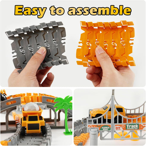 3-5 3 4 5 6 7 220+ Playset 4 Race Tracks Toys for Kids Ages - Best Birthday Gifts for Year Old Boys, PCS
