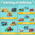 36 Set Pieces Pull Back Cars and Trucks Toy Mini Pocket Vehicles, Fighter Jets, Construction, Race Cars & Military Toys