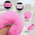 Lutoku 2-Pack Soft Plush Seatbelt Covers for Kids - Comfortable Pink Seat Belt Cushion for Newborns - Car Seat/Stroller