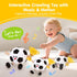 6 12 18 Tummy hahaland Baby Crawling Plush Toy for Months Musical Dancing Bouncing Toys, Voice Repeat Interactive Time