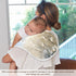 YETTASBIN Field White Flowers Muslin Baby Burp Cloth, Super Soft Absorbent Cotton Burp Rag Baby Bibs Feeding Cloth