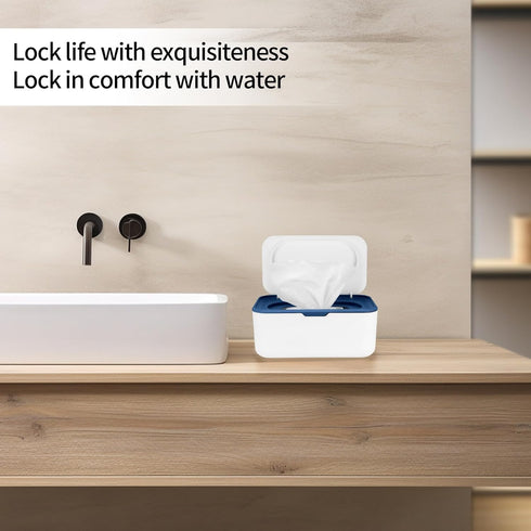 Fulushouxi Wet Wipes Dispenser Box, Napkin Storage Holder Container Box, Dustproof Toilet Tissue Paper Box with Lid