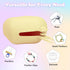 100% 2Pcs(Yellow&Apricot) Pacifier Holder Case, Large Capacity Portable Pacifier Storage Case, Food Grade Silicone