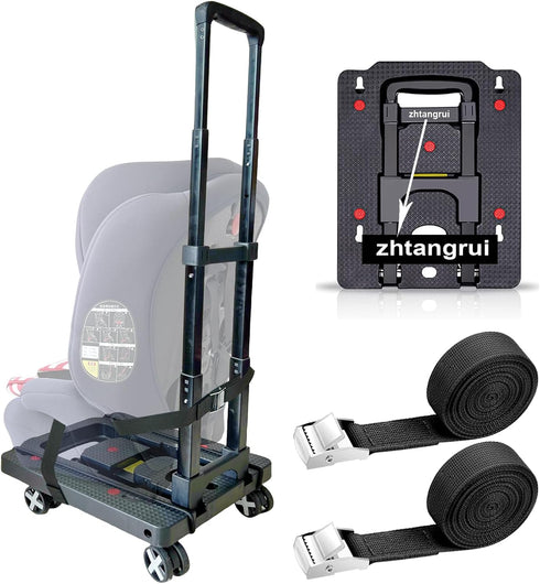 Car Seat Dolly for Airport - CarSeat Roller Cart Wheels for Airplane