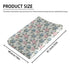 KuphiL10C Girls-16x32 Spring Hydrangea Floral Leaves Bows Baby Changing Pad Cover, Unisex Flowers Nursery Diaper