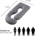 ALLOPERA 57 inch, 100% Pregnancy Pillow, Full Body Maternity Pillow with Removable Washable Cover - Sleep Support