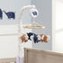 Blue & White Musical Elephant Crib Mobile Soother for Babies