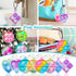 ONKULL 90 Pack 4-8,8-12 Pop Fidget Keychain ,Mini Fidget Toys Bulk ,Sensory Toys for Kids ,Party Favors for Kids Year