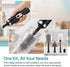 5-in-1 Long Handle Electric Water Bottle Brush, Straw Cleaner Brushes with Removable Brush Head, Water Bottle Brush