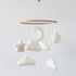 Goukurlsma Cloud Crib Mobile Baby Mobile for Crib Neutral Boho Moon and Clouds