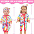 ZITA ELEMENT 5 Sets 14-18 Inch Baby Doll Clothes Outfits, Casual Wear for 17 Inch Baby Doll, 10 Pcs Doll Clothes