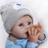 MAIHAO 22inch Reborn Dolls, Silicone Baby Boy and Girl Realistic Babies, Cheap Lifelike Newborn Toddler for Kids, Open
