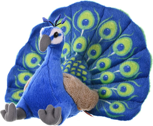 12 Inches Wild Republic Peacock Plush, Stuffed Animal, Plush Toy, Gifts for Kids, Cuddlekins