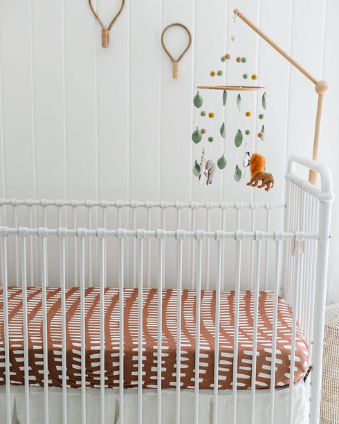 2 Pack Crib Sheets Neutral - Fitted Baby Crib Sheets Bed for Girl Boy - Standard & Toddler Mattress (Safari Adventure)