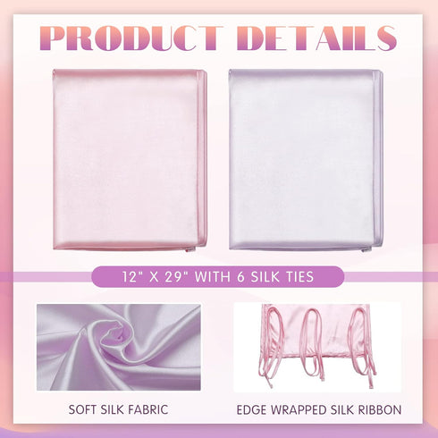 2 Hosuly Pcs Satin Bassinet Sheet Baby Hair Soft Silk Feeling Sheet Baby Bassinet for Rectangle Cradle Pad Mattress