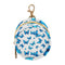 Blue Butterfly Round Pacifier Storage Case with Zipper, Portable Pacifier Case for