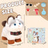 Jimate Interactive Walking Cat Plush Toy with Leash Electronic Kitty Pet That Meows and Wags Tail, Soft Stuffed Animal