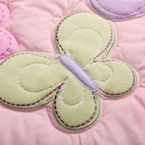 CribMATE 1 PC Butterfly Crib Quilt Baby Girl Bed Cover Baby Gift Idea