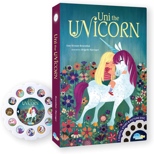 Moonlite Storybook Reels for Flashlight Projector - Uni the Unicorn - Single Reel Pack for Kids 12 Months and Up