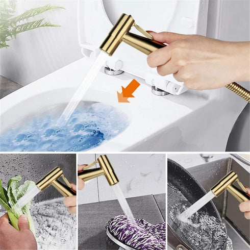XKHLQLPEF Bidet Sprayer for Toilet, Handheld Bidet Toilet Attachment Sprayer, Bathroom Sprayer Kit, Stainless Steel
