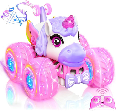 Remote Control Car for Girls, Unicorn Toys for Girls Age 3+, 360
