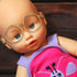 jojofuny 20pcs Doll Glasses, Miniature Dress Eyeglasses, Small Doll Costume Glasses, Miniature Round Eyeglasses, for Dolls Pets Costume Accessories Cosplay