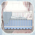 Hahafelt 28"x 52" 14" 4-Sided Scalloped Crib Skirt for Baby Girl Nursery, with Drop, Dust Ruffle, Soft Breathable