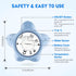 Bath Thermometer for Baby Safety, Floating Toy with Backlight Display for Infant Bathtub, Starfish