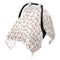 Dalzium Vintage Baseball Car Seat Cover Baby, Carseat Canopy Cover for Girl Boy,