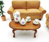 Dollhouse Decoration Accessories - 1/12 Miniature Coffee Table Furniture for Living Room Toy