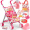 YIYBM Baby Doll with Stroller Set with 12.5" Baby Dolls, Handbag, 2