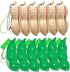 12PCS Squeeze Bean Keychain Fidget Toys for Skin Picking, Pea Pod Sensory Fidget Toys,Peanut Poppers Fidget Toy,Stress