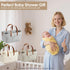 Nursery Storage Basket - Baby Diaper Caddy Organizer for Diaper Station, Newborn Essentials, Baby Shower Gifts