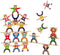 Wooden Stacking Toys, 16Pcs Balancing Building Blocks Game for 3-6 Years Old Kids, Circus Hercules Acrobatic Troupe Toy