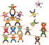 Wooden Stacking Toys, 16Pcs Balancing Building Blocks Game for 3-6 Years Old Kids, Circus Hercules Acrobatic Troupe Toy
