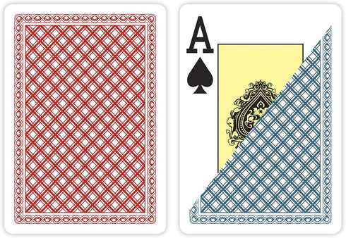 2 Decks of Waterproof 100% Plastic Playing Cards - Poker Size with Large Jumbo Index