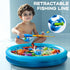 LILYBUDS 3-5 4-8, Magnetic Fishing Pool Toys Game for Kids Toddlers Fishing Water Table Bathtub Toy with Inflatable