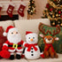 Poen 3 11 Inch Set Pcs Christmas Stuffed Animals Santa Claus Snowman Reindeer Plush Pillow, Christmas Plush Doll Toys