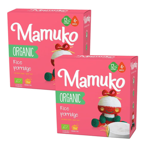MAMUKO Organic Porridge - Rice porridge with No Added Sugar, Milk & Preservatives