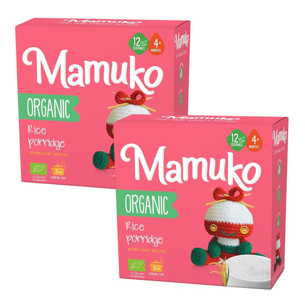 MAMUKO Organic Porridge - Rice porridge with No Added Sugar, Milk & Preservatives