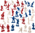 BMC Revolutionary War Plastic Army Men - 34 British, American, French Soldiers
