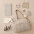 LUKJOJO Asha Diaper Bag Tote For Daily Use, Travel Shoulder Diaper Bag With Long Strap (Beige)
