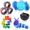 Cevioce 5Pcs Fidget Toys Pack for Adults, Autism Sensory Toys with Spinner, Slug, Magnetic Rings, Stress Relief Gifts