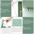Diaper Wipes Dispenser Holder, Keeps Wipes Fresh Tissue Container with Lid (Green)