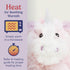 warmies Junior Microwavable & Weighted Stuffed Animals, Unicorn - Heated Stuffed Animal Plushie for Warmth & Comfort