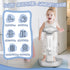 6 Anti-Pinch Adjustable Baby Bath Stand with Anti-Slip Base, Sturdy Baby Stand Up Shower, Huggable Bear Stand Bath