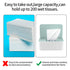 XhjzgcTech 2Pcs Diaper Wipes Dispenser, Refillable Wipe Container, Wipe Container with Sealing Design Lid, Keep Wipes