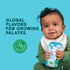 7+ 3.5 Oz, Pack 12-5g Serenity Kids Months World Explorers Baby Food Pouch - Beef Kebab, of Protein Snack - No Added