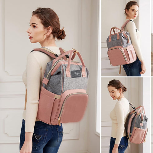 Backpack7 1 Bag,Mommy Diaper Bag with Changing Station,Diaper Bag in Travel Baby Diaper Bag With USB Charging Port